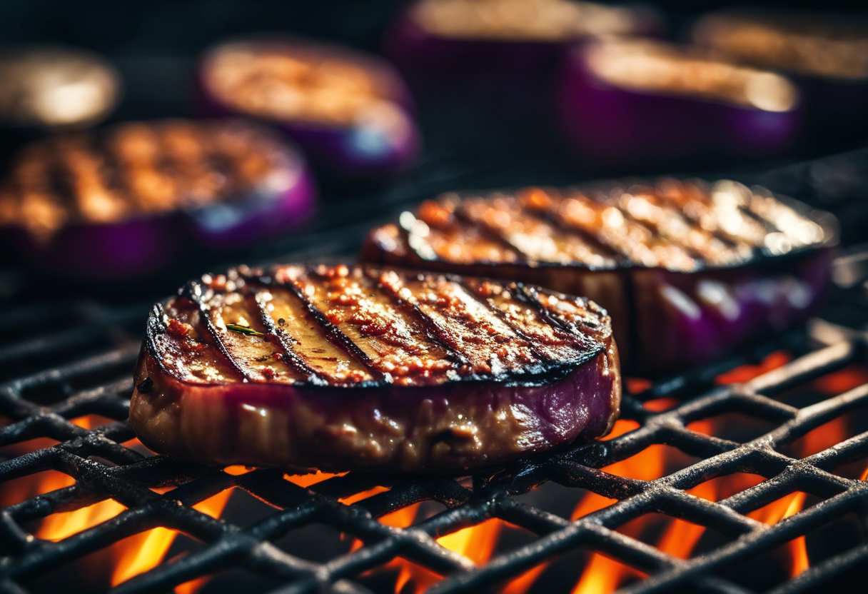 Auberginen Steaks vom Grill